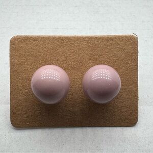 Dusty Rose Ball Stud Earrings